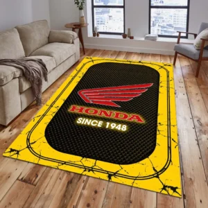Honda Motorcycle Rug, All Over Print Carpet For Honda Motorcycle Lovers CAR15203142531 - Yelloư