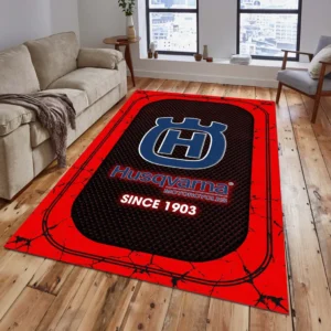 Husqvarna Rug, All Over Print Carpet For Husqvarna Lovers CAR15203142533 - Red