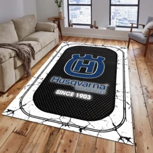 Husqvarna Rug, All Over Print Carpet For Husqvarna Lovers CAR15203142533 - White