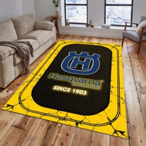 Husqvarna Rug, All Over Print Carpet For Husqvarna Lovers CAR15203142533 - Yelloư