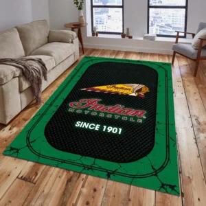 Indian Motorcycle Rug, All Over Print Carpet For Indian Motorcycle Lovers CAR15203142536 - Green