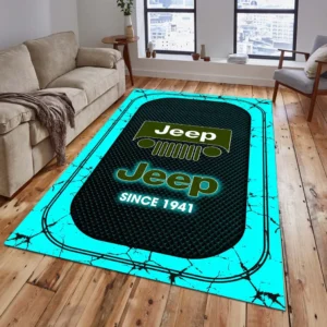 Jeep Rug, All Over Print Carpet For Jeep Lovers CAR15203142541 - Cyan