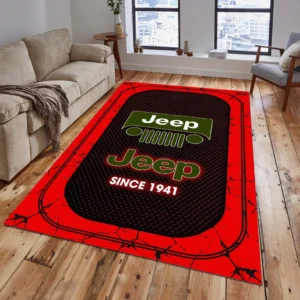 Jeep Rug, All Over Print Carpet For Jeep Lovers CAR15203142541 - Red
