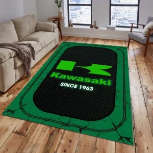 Kawasaki Rug, All Over Print Carpet For Kawasaki Lovers CAR15203142542 - Green