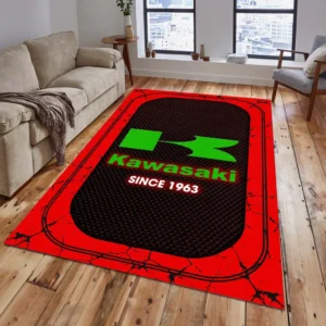 Kawasaki Rug, All Over Print Carpet For Kawasaki Lovers CAR15203142542 - Red