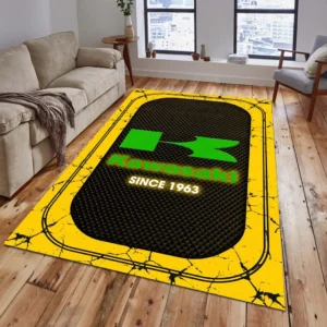 Kawasaki Rug, All Over Print Carpet For Kawasaki Lovers CAR15203142542 - Yelloư