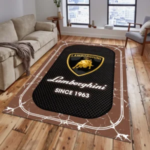 Lamborghini Rug, All Over Print Carpet For Lamborghini Lovers CAR15203142544 - Brown