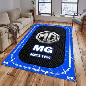 MG Car Rug, All Over Print Carpet For MG Car Lovers CAR15203142555 - Blue