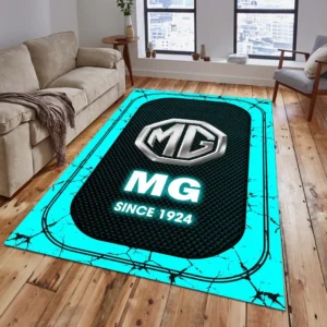MG Car Rug, All Over Print Carpet For MG Car Lovers CAR15203142555 - Cyan