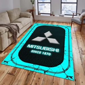 Mitsubishi Rug, All Over Print Carpet For Mitsubishi Lovers CAR15203142558 - Cyan