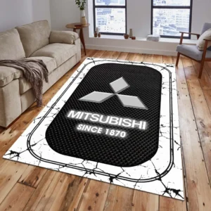 Mitsubishi Rug, All Over Print Carpet For Mitsubishi Lovers CAR15203142558 - White