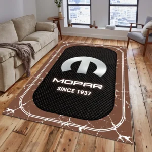 Mopar Rug, All Over Print Carpet For Mopar Lovers CAR15203142559 - Brown