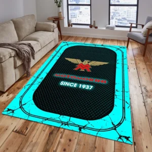 Moto Morini Rug, All Over Print Carpet For Moto Morini Lovers CAR15203142560 - Cyan