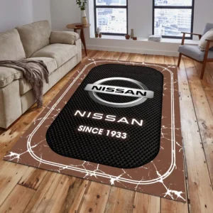 Nissan Rug, All Over Print Carpet For Nissan Lovers CAR15203142562 - Brown
