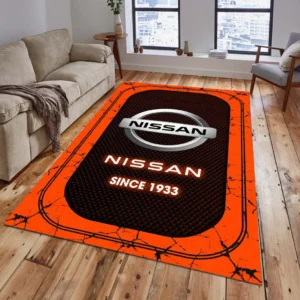 Nissan Rug, All Over Print Carpet For Nissan Lovers CAR15203142562 - Orange