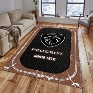 Peugeot Rug, All Over Print Carpet For Peugeot Lovers CAR15203142565 - Brown