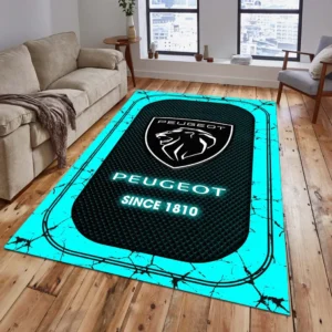 Peugeot Rug, All Over Print Carpet For Peugeot Lovers CAR15203142565 - Cyan