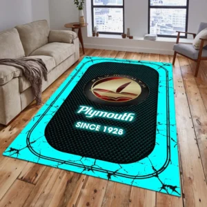 Plymouth Rug, All Over Print Carpet For Plymouth Lovers CAR15203142566 - Cyan