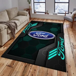 Ford Rug, Living Room Carpet For Ford Fan CAR182031525001 - Cyan