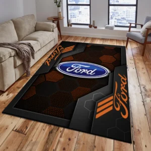 Ford Rug, Living Room Carpet For Ford Fan CAR182031525001 - Orange