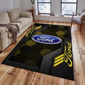 Ford Rug, Living Room Carpet For Ford Fan CAR182031525001 - Yellow
