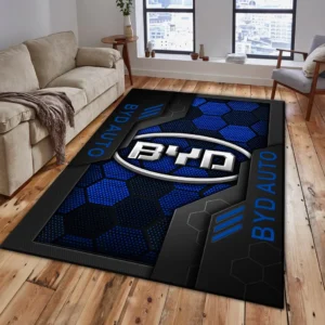 BYD Auto Rug, Living Room Carpet For BYD Auto Fan CAR182031525015 - Blue