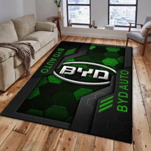 BYD Auto Rug, Living Room Carpet For BYD Auto Fan CAR182031525015 - Green