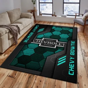 Chevy bowtie Rug, Living Room Carpet For Chevy bowtie Fan CAR182031525016 - Cyan