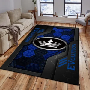 Evolution EV Rug, Living Room Carpet For Evolution EV Fan CAR182031525018 - Blue