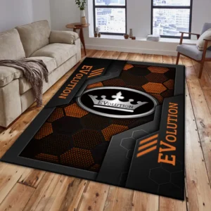 Evolution EV Rug, Living Room Carpet For Evolution EV Fan CAR182031525018 - Orange