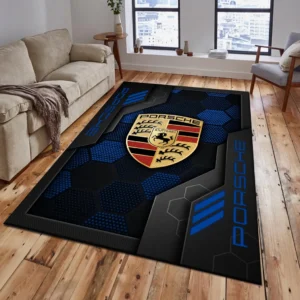 Porsche Rug, Living Room Carpet For Porsche Fan CAR182031525030 - Blue