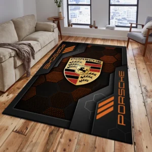 Porsche Rug, Living Room Carpet For Porsche Fan CAR182031525030 - Orange