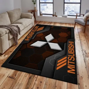 Mitsubishi Rug, Living Room Carpet For Mitsubishi Fan CAR182031525036 - Orange