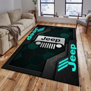 Jeep Rug, Living Room Carpet For Jeep Fan CAR182031525041 - Cyan