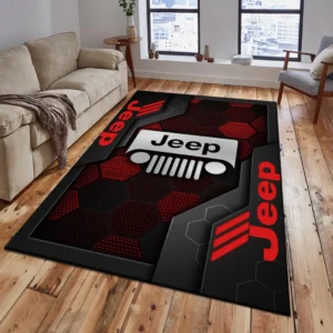 Jeep Rug, Living Room Carpet For Jeep Fan CAR182031525041 - Red