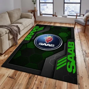 Saab Rug, Living Room Carpet For Saab Fan CAR182031525049 - Green