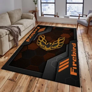 Firebird Pontiac Rug, Living Room Carpet For Firebird Pontiac Fan CAR182031525051 - Orange