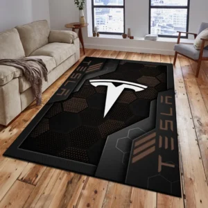 Tesla Rug, Living Room Carpet For Tesla Fan CAR182031525052 - Brown