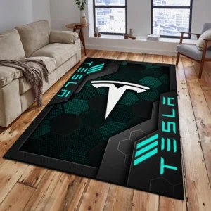 Tesla Rug, Living Room Carpet For Tesla Fan CAR182031525052 - Cyan