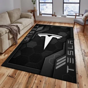 Tesla Rug, Living Room Carpet For Tesla Fan CAR182031525052 - Gray