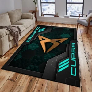 Cupra Rug, Living Room Carpet For Cupra Fan CAR182031525054 - Cyan