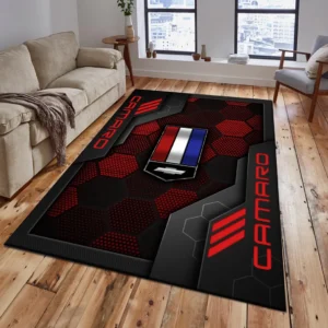 Chevrolet Camaro Rug, Living Room Carpet For Chevrolet Camaro Fan CAR182031525055 - Red