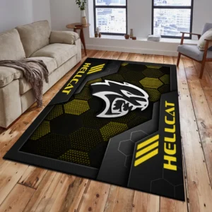 Hellcat Rug, Living Room Carpet For Hellcat Fan CAR182031525058 - Yellow
