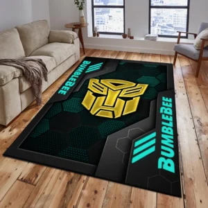 Bumblebee Rug, Living Room Carpet For Bumblebee Fan CAR182031525060 - Cyan