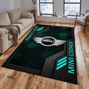 Mini cooper Rug, Living Room Carpet For Mini cooper Fan CAR182031525061 - Cyan