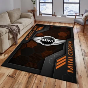 Mini cooper Rug, Living Room Carpet For Mini cooper Fan CAR182031525061 - Orange
