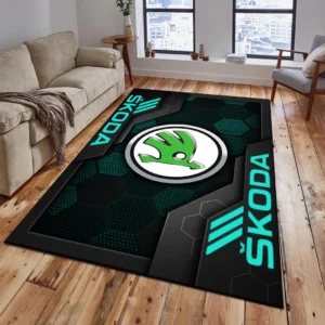 Skoda Rug, Living Room Carpet For Skoda Fan CAR182031525064 - Cyan
