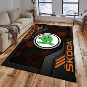 Skoda Rug, Living Room Carpet For Skoda Fan CAR182031525064 - Orange