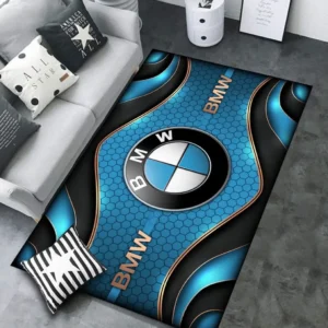 BMW Rug Carpet For Home Decor, Gift For BMW Lovers CAR189032125559 - Blue