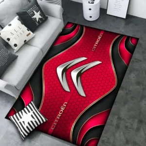 Citroen Rug Carpet For Home Decor, Gift For Citroen Lovers CAR189032125560 - Red